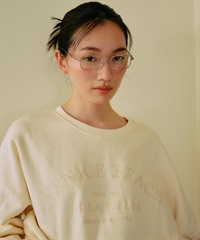 RIKKA FEMME リッカファム トレーナー スウェット レディース クルーネック カレッジロゴ 刺繍 裏起毛 RF25FW06(IVO-FREE)