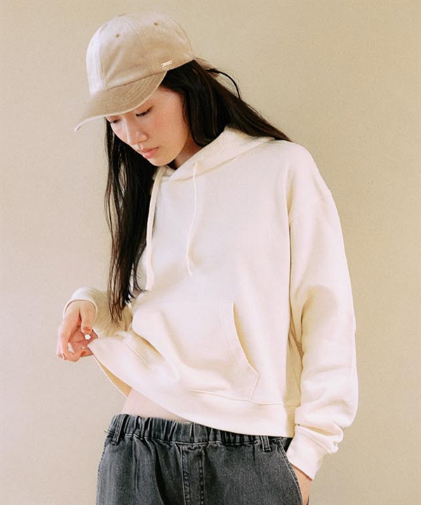 RIKKA FEMME リッカファム プルオーバー パーカー レディース スウェット フーディー ワンポイント 刺繍 裏毛 RF25FW17