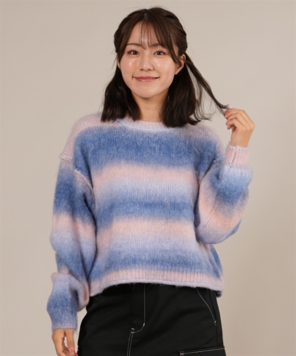 RIKKA FEMME リッカファム ニット セーター レディース シャギー グラデーション RF25FW22