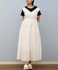 RIKKA FEMME リッカファム ワンピース レディース バックオープン ティアードワンピース RF25SS25