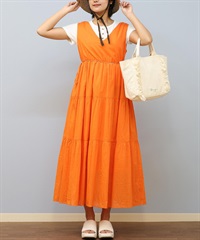 RIKKA FEMME リッカファム ワンピース レディース バックオープン ティアードワンピース RF25SS25