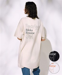 RIKKA FEMME リッカファム 半袖 Tシャツ ワンピース レディース バックプリント RF25SS15