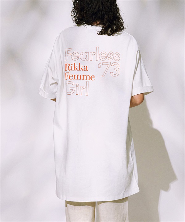 RIKKA FEMME リッカファム 半袖 Tシャツ ワンピース レディース バックプリント RF25SS15