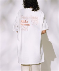 RIKKA FEMME リッカファム 半袖 Tシャツ ワンピース レディース バックプリント RF25SS15