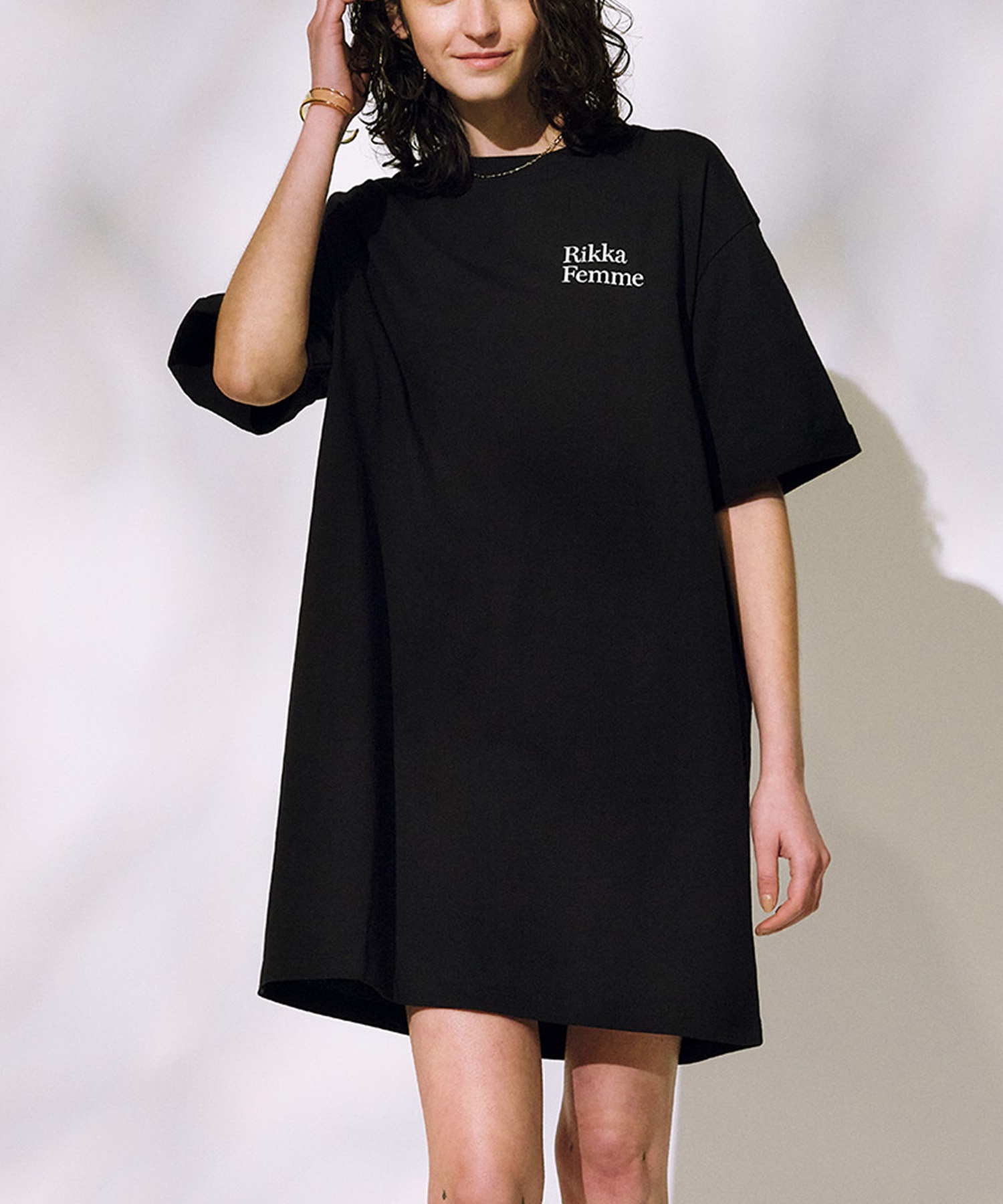 RIKKA FEMME リッカファム 半袖 Tシャツ ワンピース レディース バック