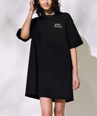 RIKKA FEMME リッカファム 半袖 Tシャツ ワンピース レディース バックプリント RF25SS15