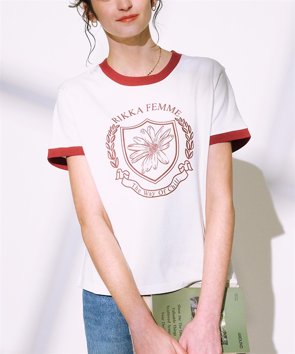 RIKKA FEMME リッカファム 半袖 Tシャツ レディース リンガーTシャツ RF25SS06