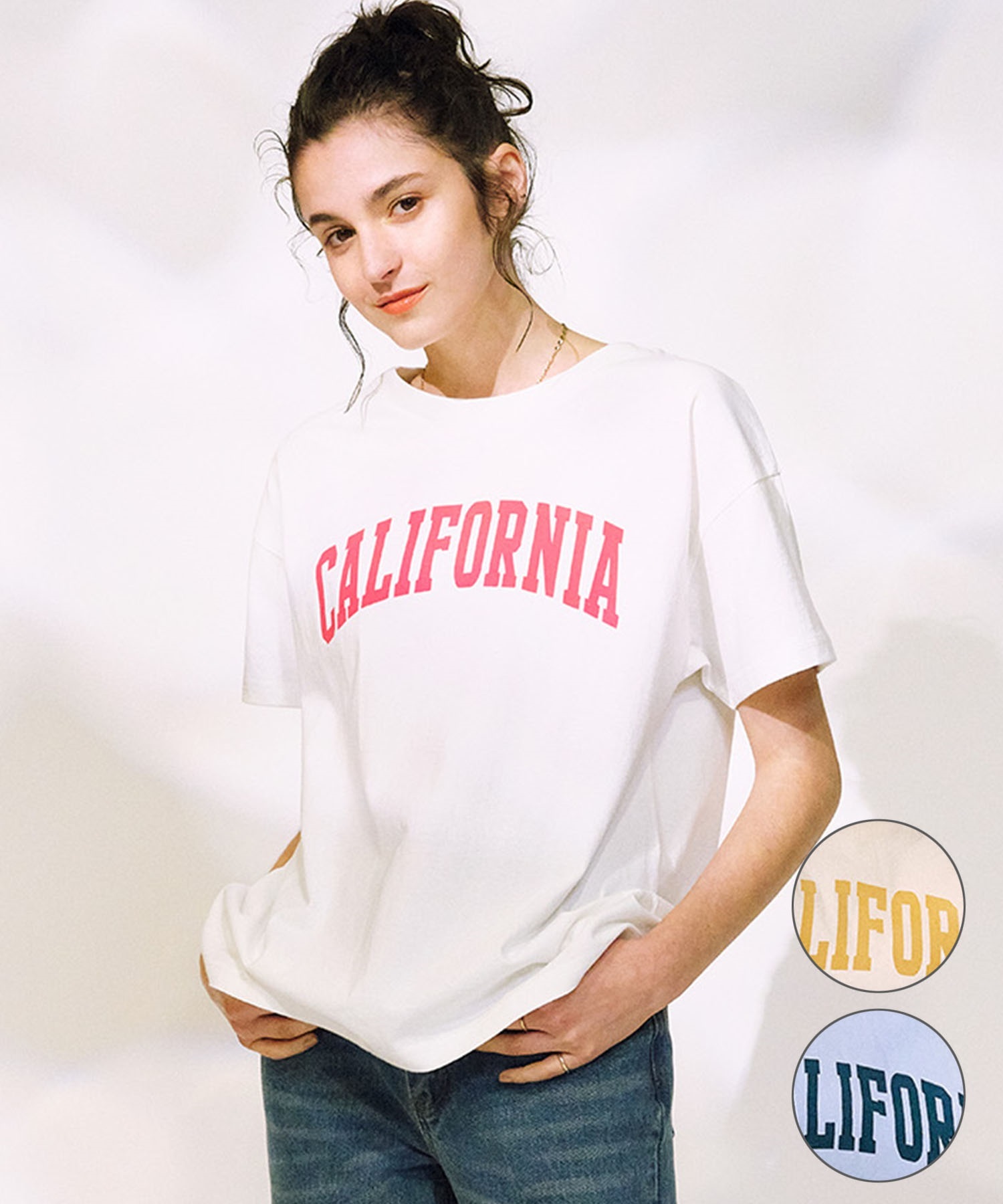 RIKKA FEMME リッカファム 半袖 Tシャツ レディース フロントプリントTシャツ RF25SS07(LBE-FREE)