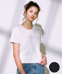 RIKKA FEMME リッカファム 半袖 Tシャツ レディース リブ刺しゅうTシャツ RF25SS14
