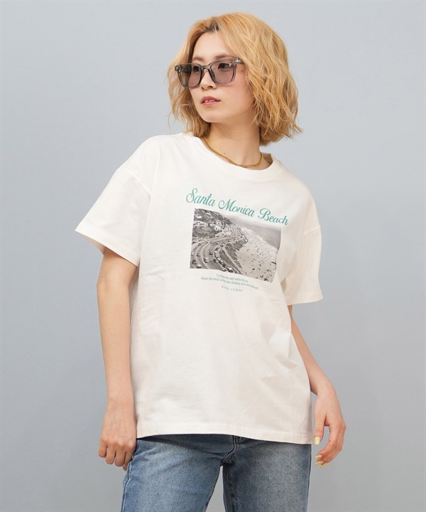 RIKKA FEMME リッカファム 半袖 Tシャツ レディース ビーチフォト RF25HS02