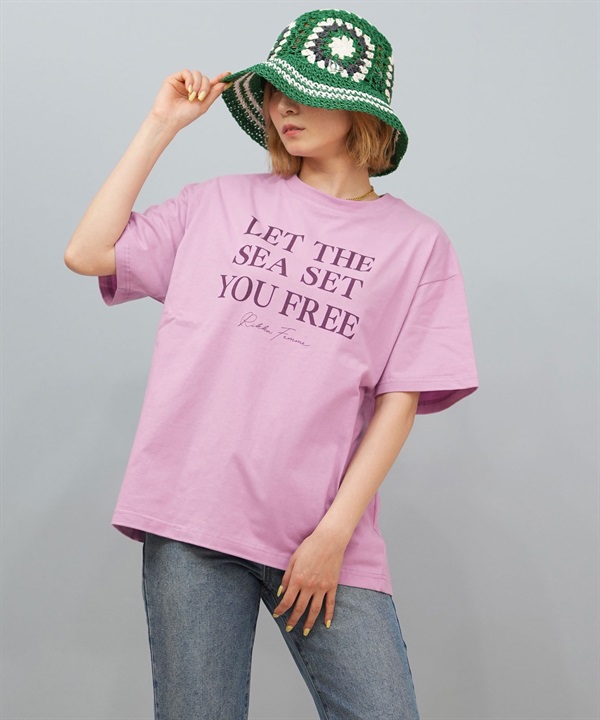RIKKA FEMME リッカファム 半袖 Tシャツ レディース メッセージロゴ RF25HS03