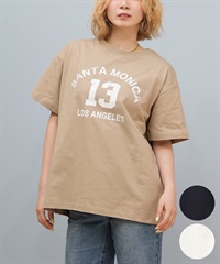 RIKKA FEMME リッカファム 半袖 Tシャツ レディース カレッジロゴ RF25HS04(BEG-FREE)
