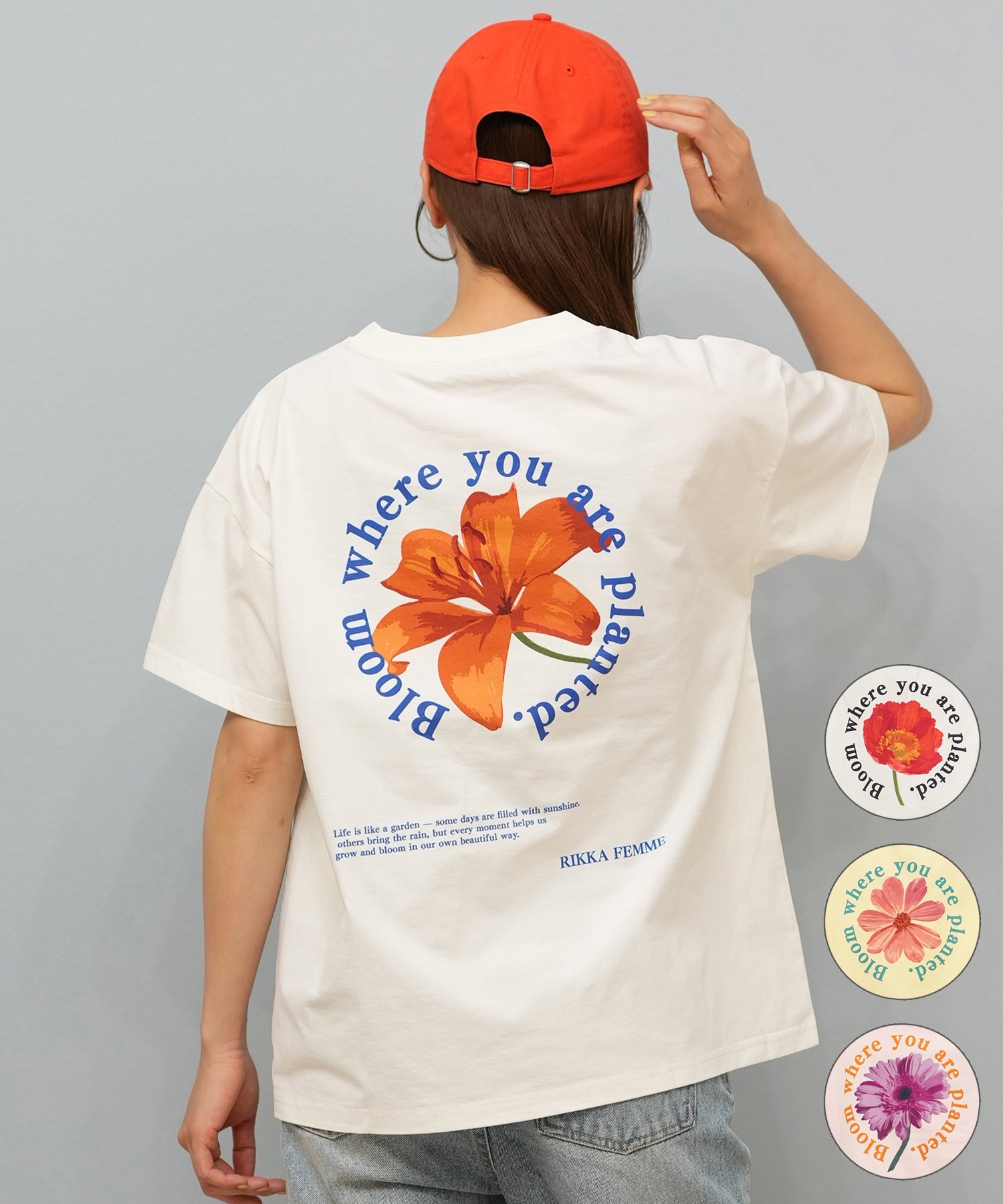 RIKKA FEMME リッカファム 半袖 Tシャツ レディース バック