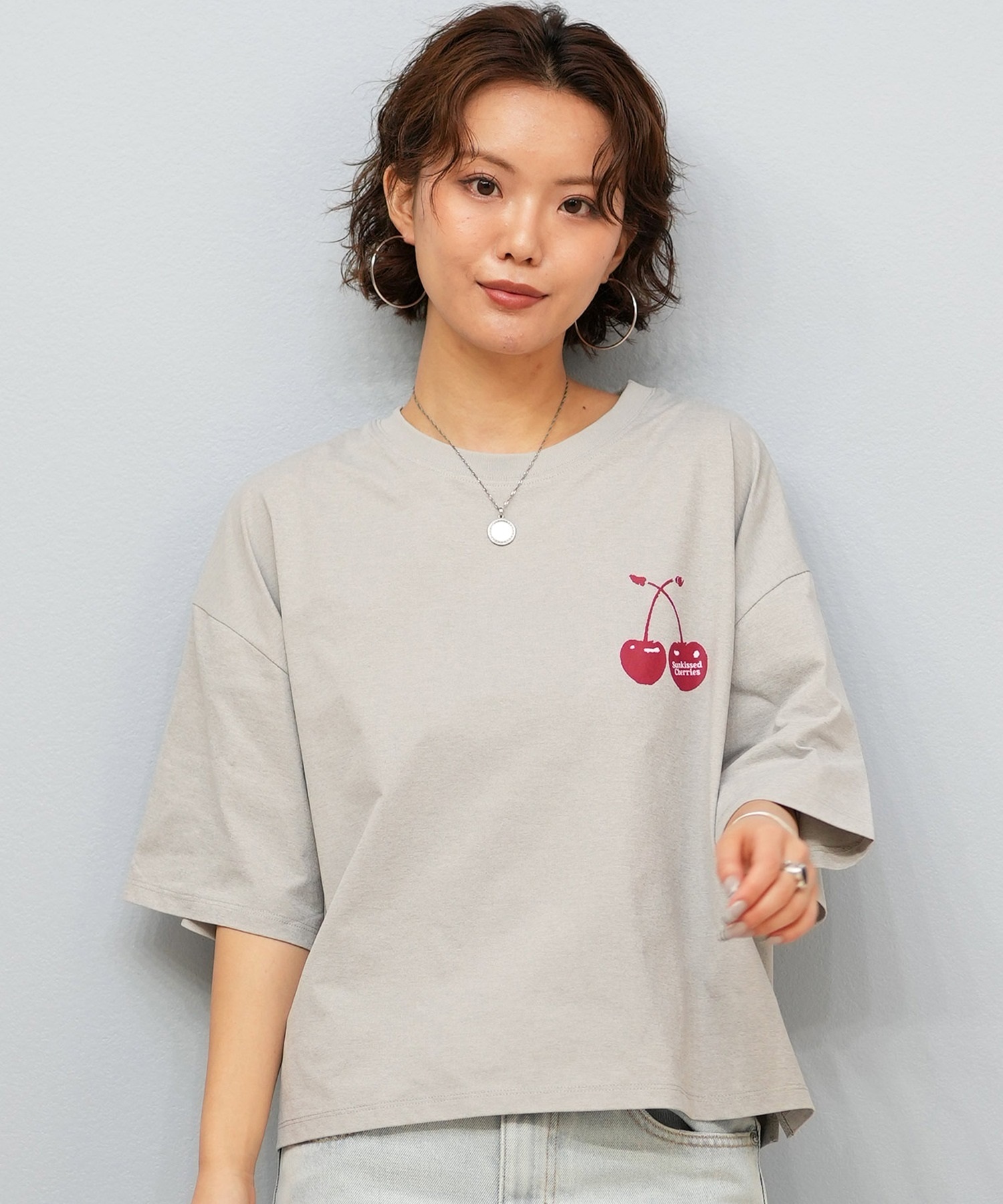 RIKKA FEMME リッカファム 半袖 Tシャツ レディース バックプリント UV
