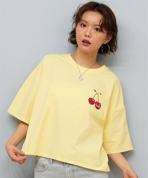 RIKKA FEMME リッカファム 半袖 Tシャツ レディース バックプリント UVカット 吸湿速乾 RF25HS12