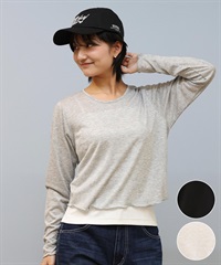 RIKKA FEMME リッカファム 長袖 Tシャツ レディース シアーショート丈ロンT RF25SS21