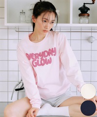 RIKKA FEMME リッカファム 長袖 Tシャツ ロンT レディース 発泡プリント RF25FW01(PNK-FREE)