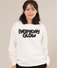 RIKKA FEMME リッカファム 長袖 Tシャツ ロンT レディース 発泡プリント RF25FW01(WHT-FREE)