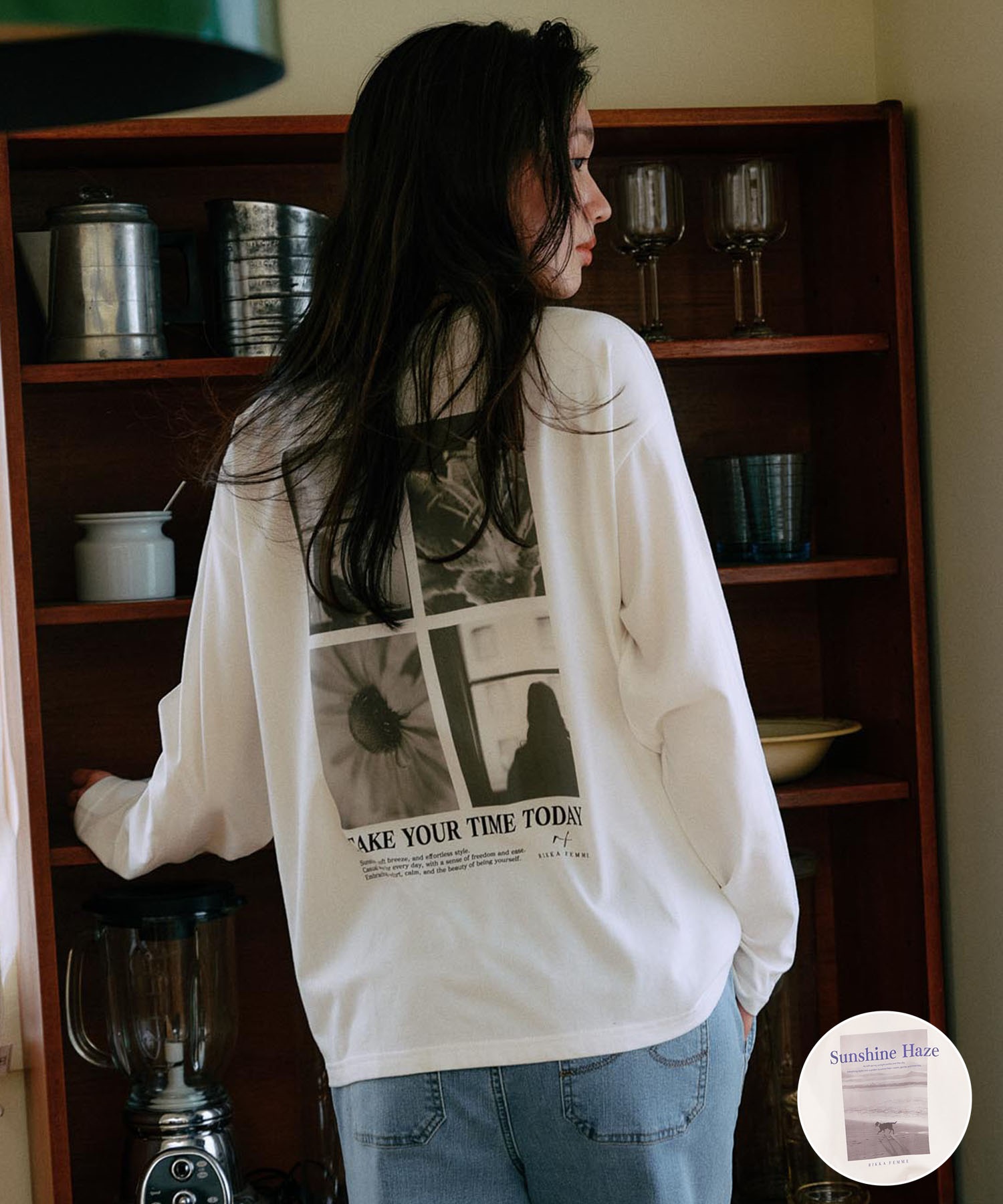 RIKKA FEMME リッカファム 長袖 Tシャツ ロンT レディース バック