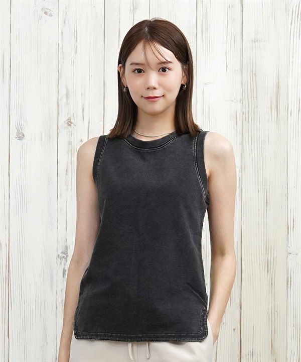 RIKKA FEMME リッカファム タンクトップ レディース ノースリーブ 袖なし 無地 シンプル ストレッチ RF25HS05