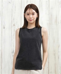 RIKKA FEMME リッカファム タンクトップ レディース ノースリーブ 袖なし 無地 シンプル ストレッチ RF25HS05(CGY-SM)