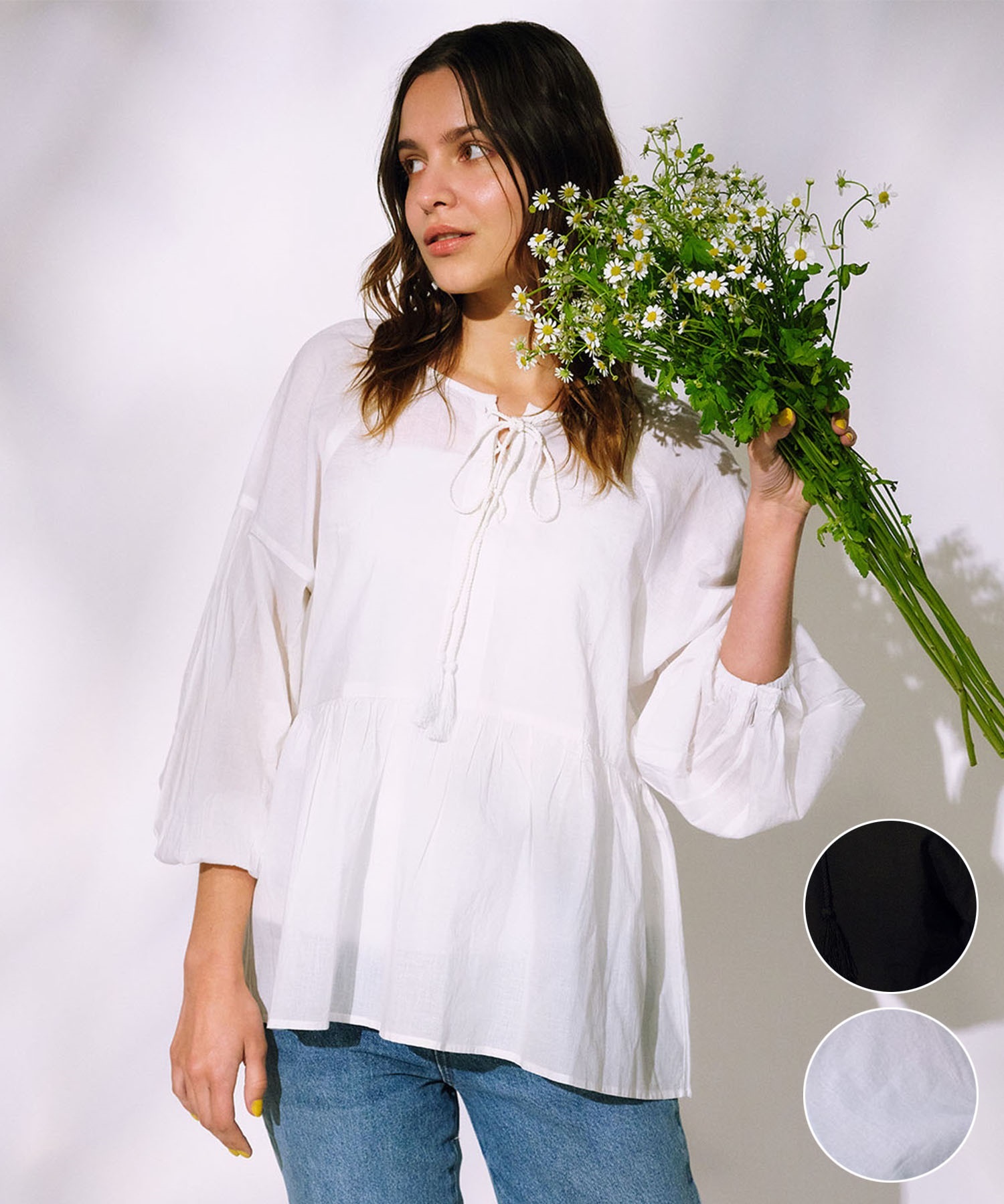 RIKKA FEMME リッカファム ブラウス レディース 長袖 シャツブラウス