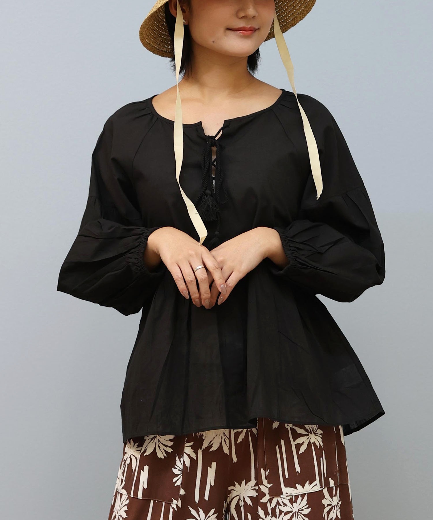 RIKKA FEMME リッカファム ブラウス レディース 長袖 シャツブラウス