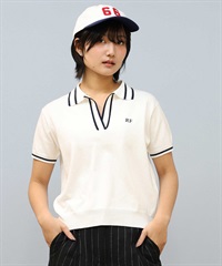 RIKKA FEMME/リッカファム ニットポロシャツ RF25SS18(IV/NV-FREE)