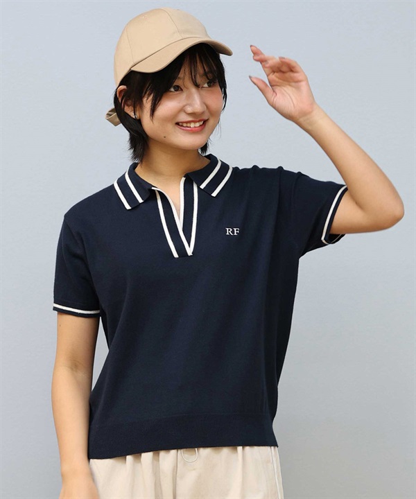 RIKKA FEMME/リッカファム ニットポロシャツ RF25SS18