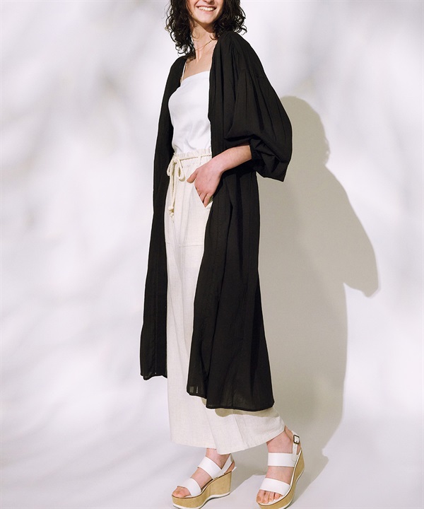 RIKKA FEMME リッカファム 長袖シャツ レディース ピンタックインドロングシャツ RF25SS20