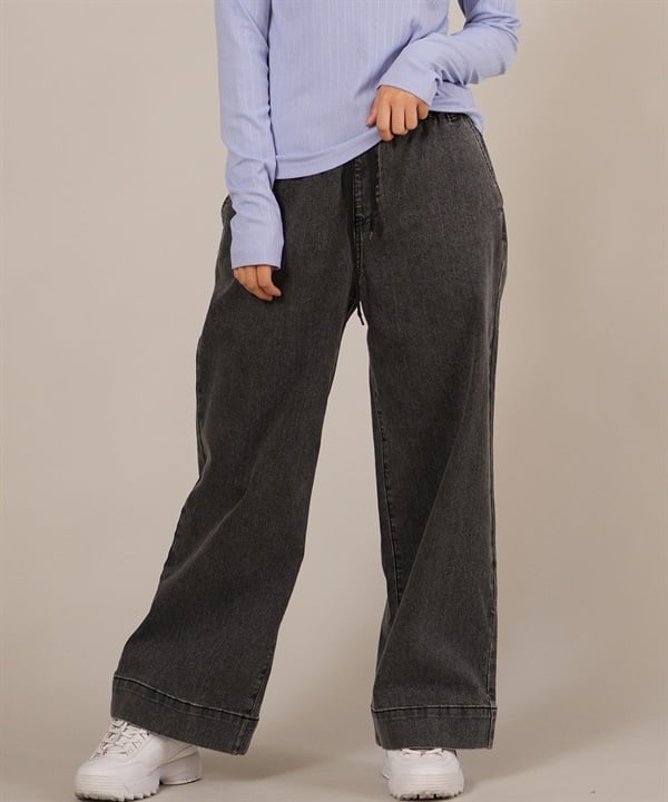 RIKKA FEMME リッカファム ロングパンツ レディース デニム パンツ Gパン デニムイージーパンツ RF25FW12