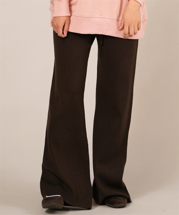 RIKKA FEMME リッカファム ロングパンツ ニットリブパンツ レディース ロンパン セットアップ対応 RF25FW14