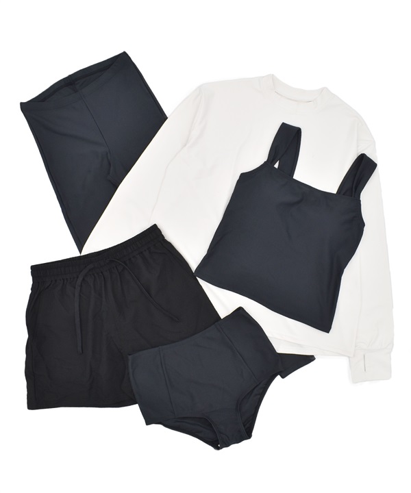 RIKKA FEMME リッカファム 水着 ラッシュガード 水陸両用 ユーティリティ 5点セット 325053 RN03