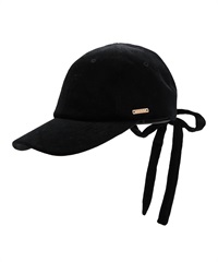 RIKKA FEMME リッカファム キャップ 帽子 リボン ベロア素材 フリーサイズ RFAC25FW01(BLK-FREE)