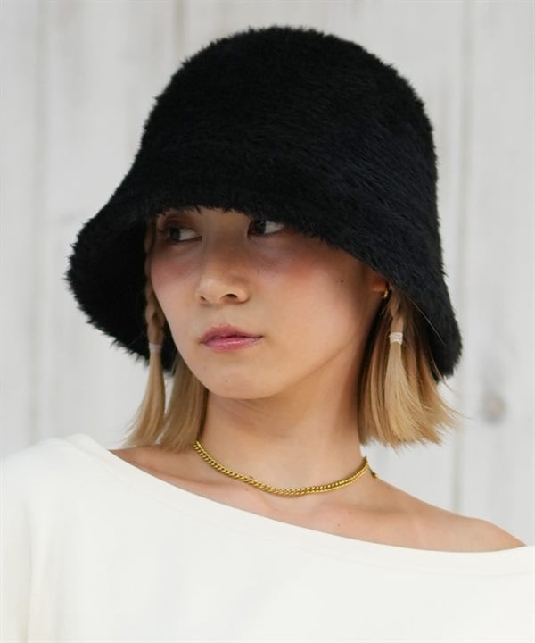 RIKKA FEMME リッカファム ハット 帽子 サーモハット バケットハット バケハ ファー フリーサイズ RFAC25FW03