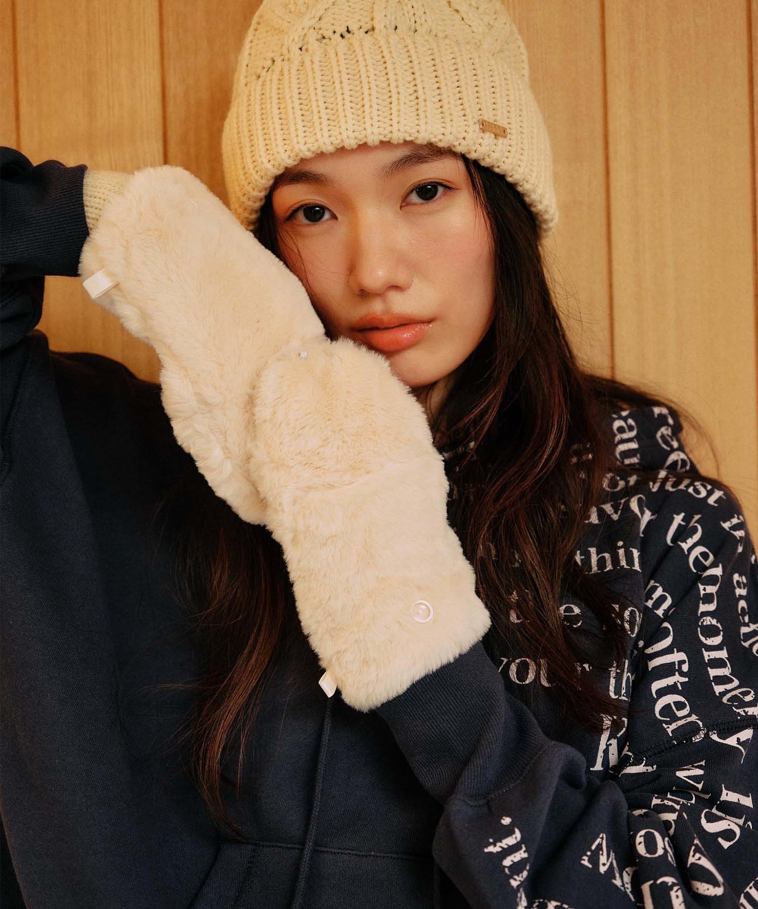 RIKKA FEMME リッカファム 手袋 2Way ファーミトン RFAC25FW04 手袋