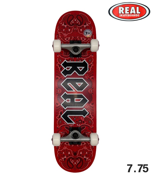 REAL リアル スケートボード コンプリート 7.5inch ~ 8.06inch BANDANA BLUE RED GREEN 初心者 おすすめ 完成品