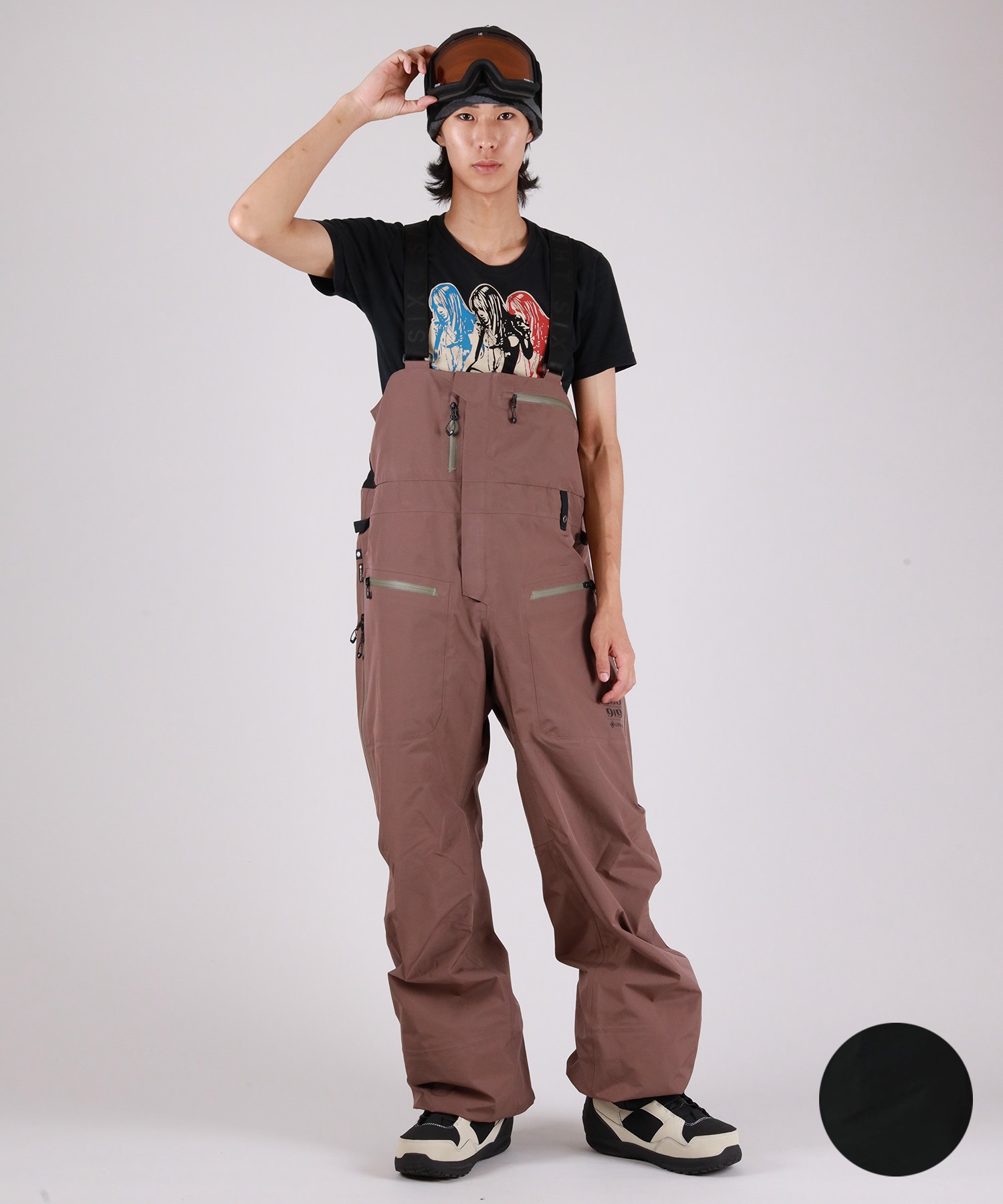 【早期購入/店頭受取対象外】 686 シックスエイトシックス スノーボード ウェア パンツ ユニセックス GORE-TEX 3L ATV BIB ゴアテックス 25-26モデル MM A17(BLK-M)