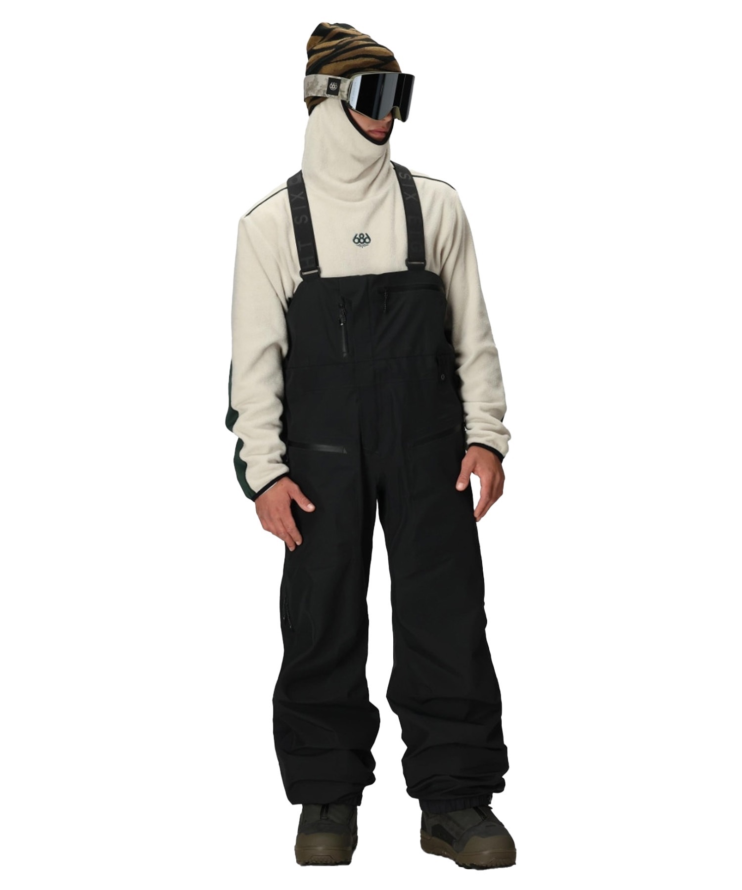 【早期購入/店頭受取対象外】 686 シックスエイトシックス スノーボード ウェア パンツ ユニセックス GORE-TEX 3L ATV BIB ゴアテックス 25-26モデル MM A17(BLK-M)