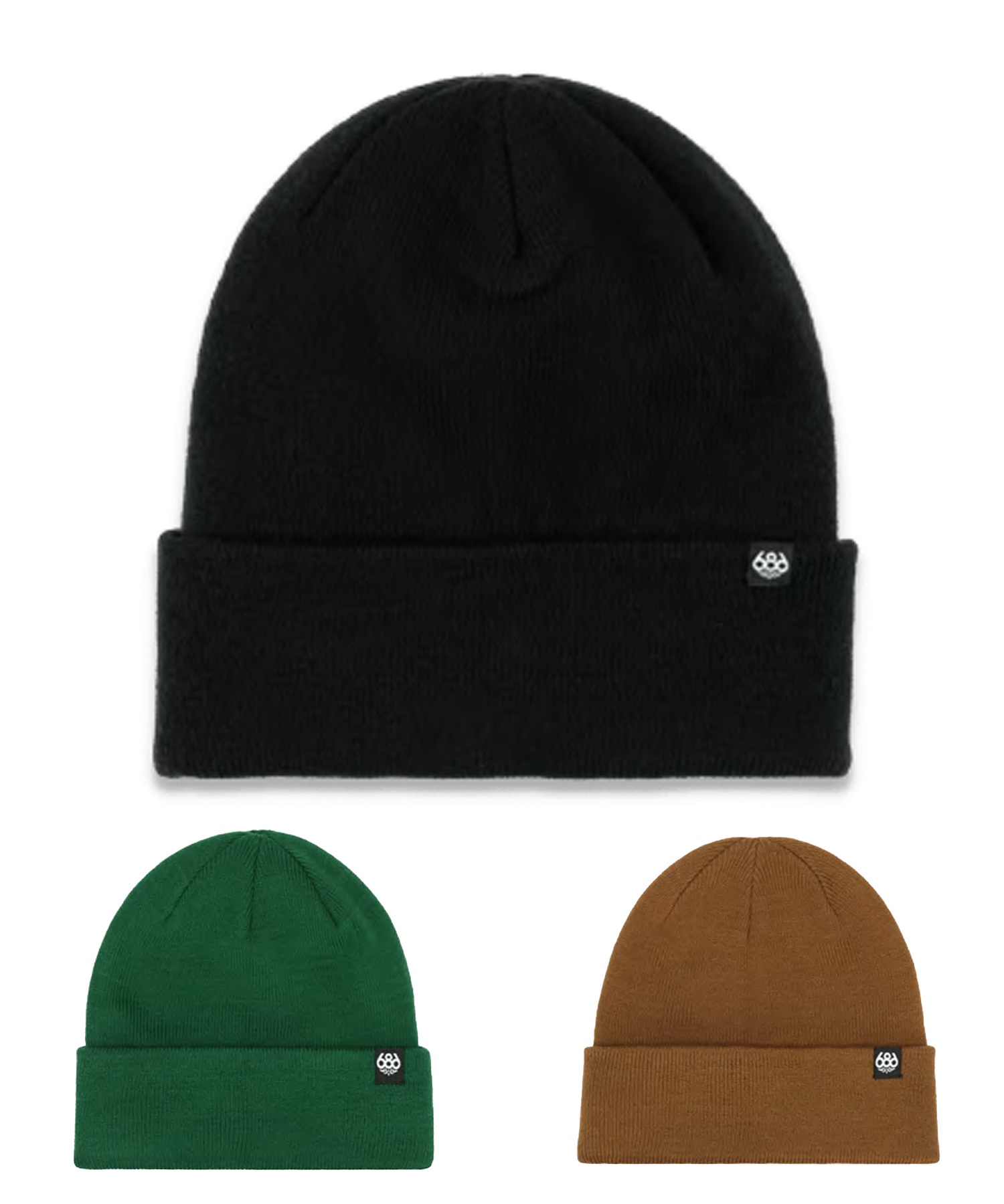 686 シックスエイトシックス STANDARD ROLL UP BEANIE スノーボード ビーニー ユニセックス ムラサキスポーツ 25-26モデル MM H21【2526】(EMLD-F)