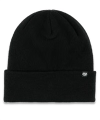 686 シックスエイトシックス STANDARD ROLL UP BEANIE スノーボード ビーニー ユニセックス ムラサキスポーツ 25-26モデル MM H21【2526】(BLK-F)
