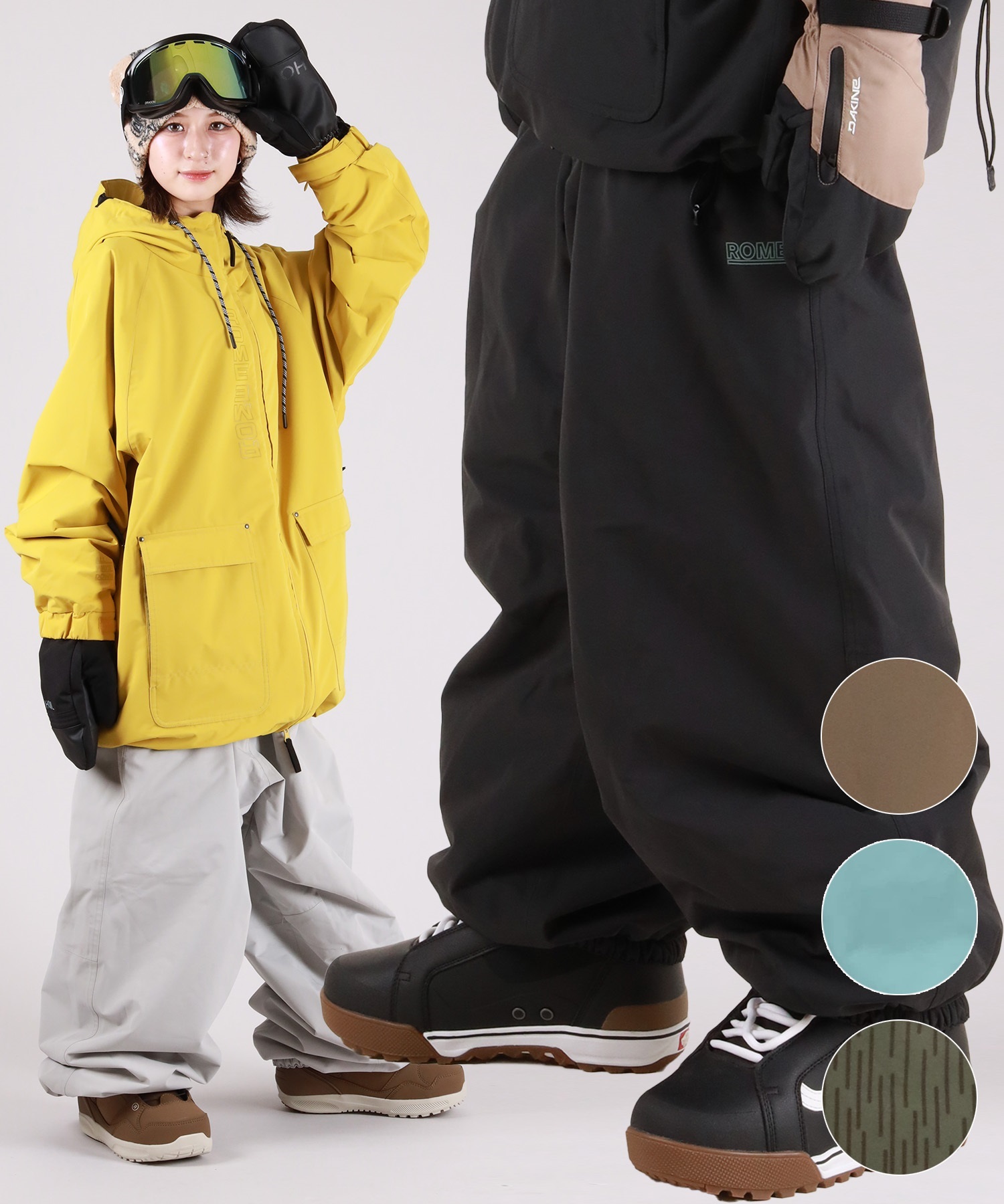 ROME ローム PROFIT PT パンツ スノーボード ユニセックス ムラサキ