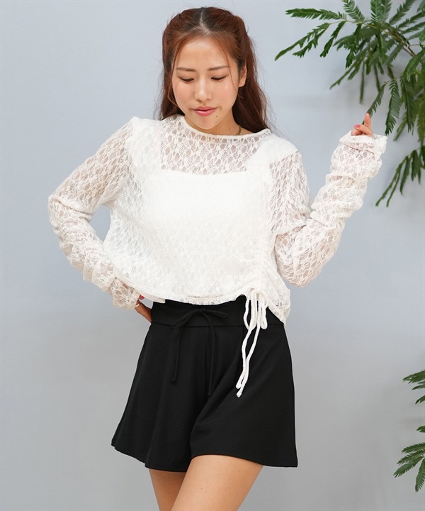LAETITIA レリッタ 水着 レディース  4点セット レースロンT付 451501