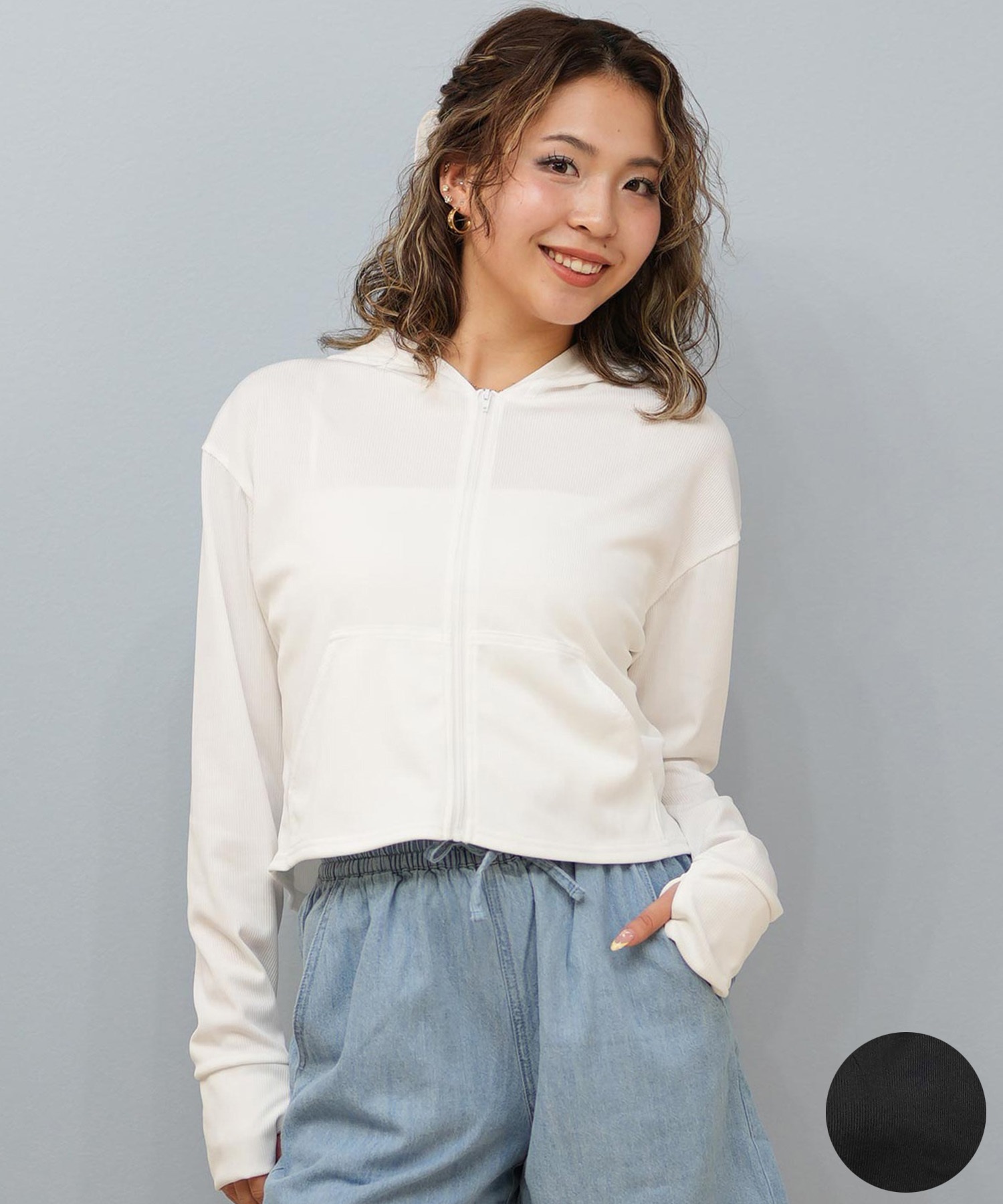 LAETITIA レリッタ 水着 ラッシュガード ジップアップ パーカー