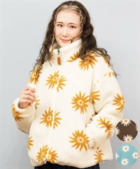 ROXY ロキシー ジャケット レディース ショート丈 ボア ロゴ RJK254025(BLU-M)