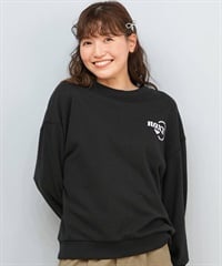 ROXY ロキシー トレーナー スウェット レディース ワンポイント シンプル JIVY PULL OVER RPO254028(BLK-M)