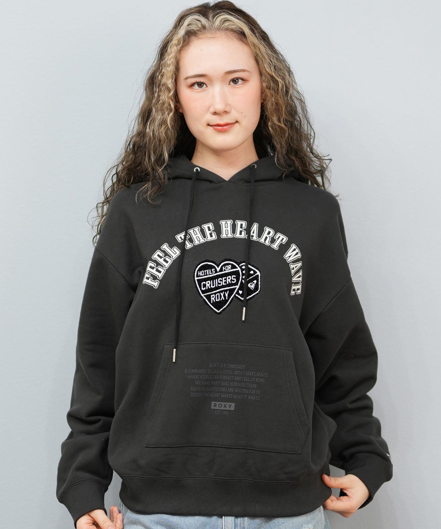 ROXY ロキシー プルオーバー パーカー レディース オーバーサイズ 裏毛 MY HEART HOODIE RPO254608T(BBK-M)