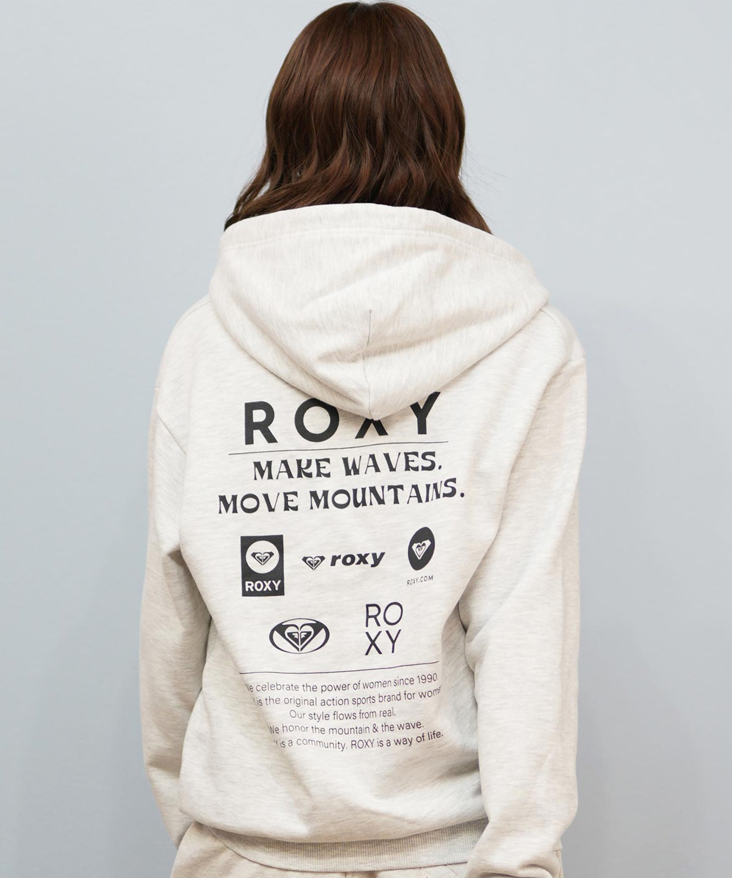 ROXY ロキシー ジップアップ パーカー レディース バックプリント ロゴ HISTORICAL LOGO ZIP HOODIE RZP254027(HER-M)