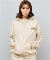 ROXY ロキシー ジップアップ パーカー レディース ロゴ シンプル JIVY ZIP HOODIE RZP254029(NAT-M)