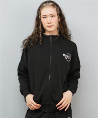 ROXY ロキシー ジップアップ パーカー レディース ロゴ シンプル JIVY ZIP HOODIE RZP254029(BLK-M)
